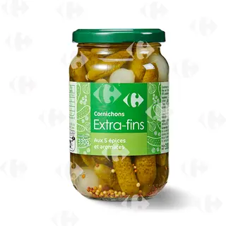Bocal De Cornichons Extra Fin Carrefour 37CL