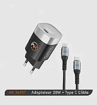 PACK BOÎTIER A ECRAN LED+CABLE TYPE C (AK-36907)