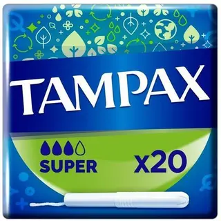 Tampax Super Tampons, 20 Pieces