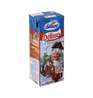 Lait aromatisé chocolat DELISSO 20CL - 460