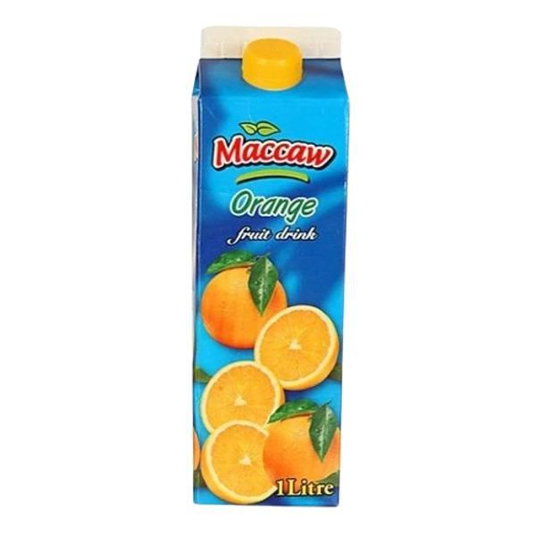 Maccaw Fruit Drink Orange 1Ltr