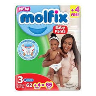 Molfix Day & Night Diapers Size 2 3-6 Kg 80 Pieces