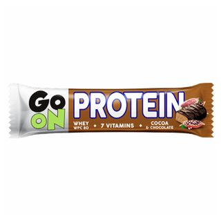 Barre De Protéine Cacao Et Chocolat Enrichie De Vitamines 50G - Go On