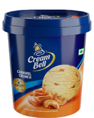 Creambell Caramel Crunch Ice Cream, 500ml