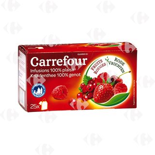 Infusions En Sachets Fruits Rouge Carrefour 25 unités