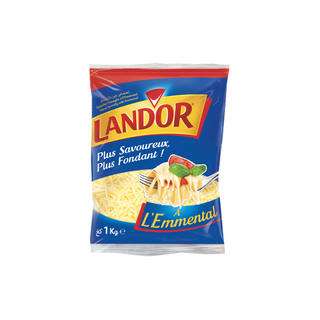 Fromage Râpé À L'Emmental Avec Zip - Le Sachet De 1Kg - Land'Or  