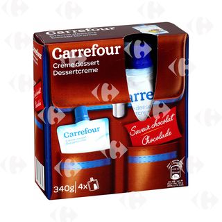 Crèmes Dessert Chocolat Carrefour 4x85g