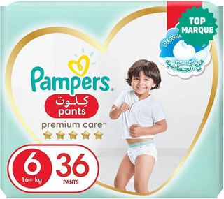 Couches-Culottes Premium Care taille 6(15+ Kg) x34 unités - PAMPERS
