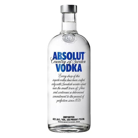 Absolut Imported Vodka 750ml