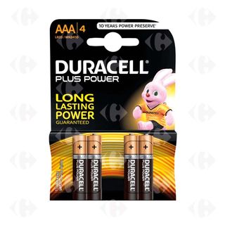 DURACELL AAA 4 PILES 1.5V LR03 MN2400