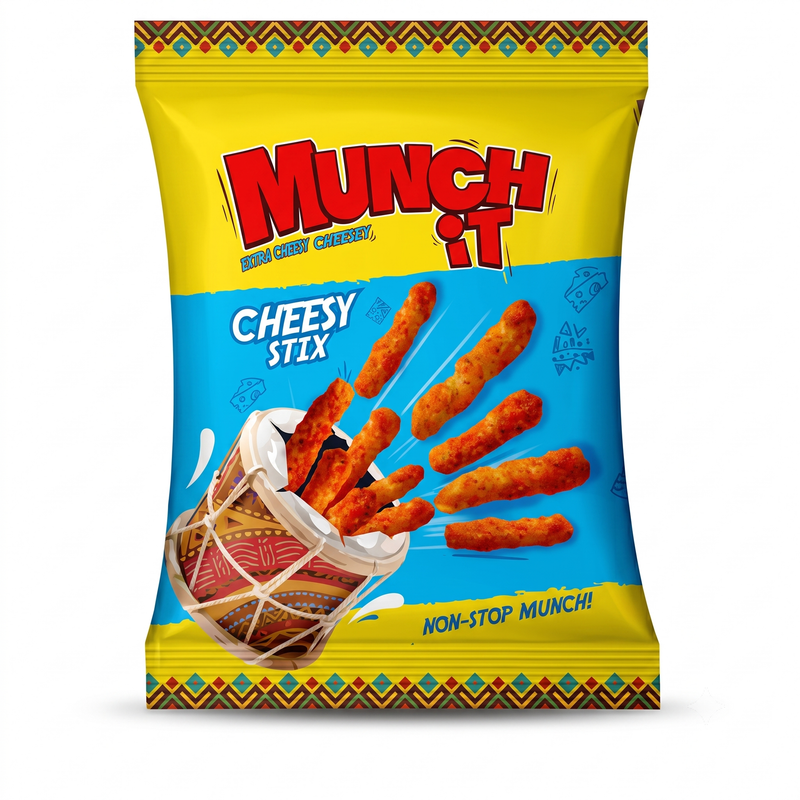 Munch It Cheesy Stix 100G