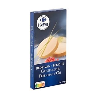 Bloc de Foie Gras d'Oie Duo Carrefour 80g