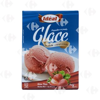 Idéal Préparation de Glace Arôme Fraise 110g