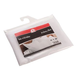 N°1 Taie D'Oreiller Blanche Dimensions: 63X63Cm