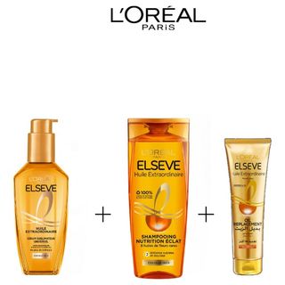 Pack Elseve Ex Oil : Shampoing 200ml + Oil Replacement 125ml = Huile 100ml