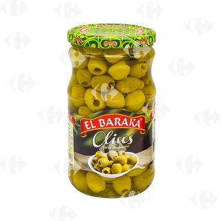 El Baraka Olives Vertes Dénoyautées 72 cl