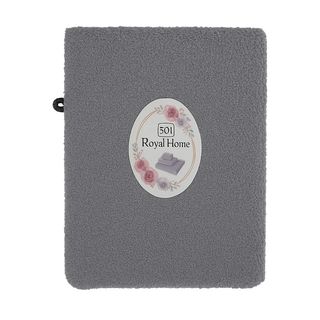 ROYAL HOME Gant de toilette en velours Gris