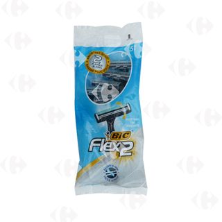 Rasoirs jetables Flex - 2 Lames BIC 5 Pièces - 530