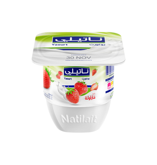Yaourt aromatisé fraise NATILAIT 110GR  - 020