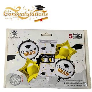 Pack Ballons de remise de diplôme 5pcs