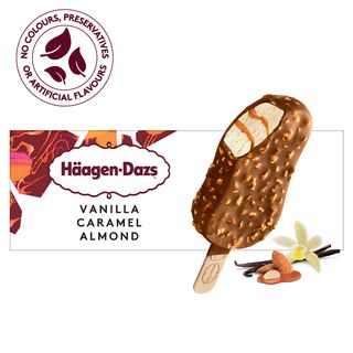 Haagen-Dazs Bâtonnet Vanille Caramel Amande 80ml