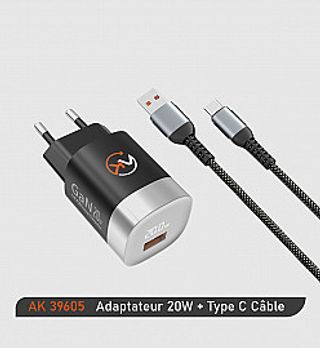 PACK BOÎTIER + CÂBLE USB - TYPE C (AK-36905)