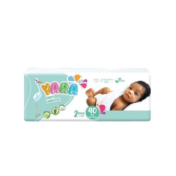 Yara Size 2 Diaper Mini Twin 3-6Kg 40'S