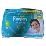 Pampers Baby Dry Taille 6 +13kg 48 Unités