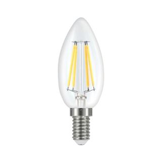 Lampe Led À Filament Bougie 4We14 Cl.Jaune-99431