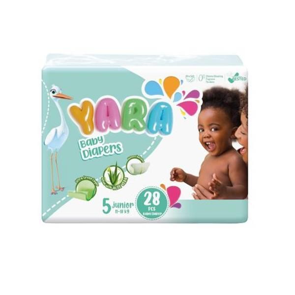 Yara Size 5 Diaper Junior Twin 11-18Kg 28'S