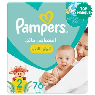 Pampers Taille 2 x76pcs