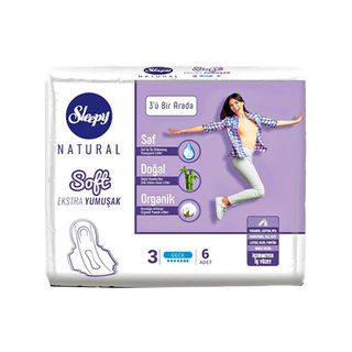 Serviette Hygienique Natural Soft 3in1 Night L X6 Sleepy