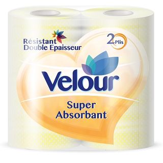 Essuie Tout *2 Velour Blanc 2 Plis - 854
