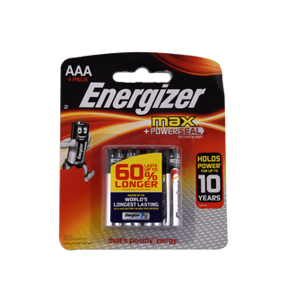 Piles alcalines ENERGIZER LR03 -Blister de 4 - 190