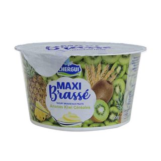Yaourt Maxi Brassé Aux Fruits Ananas Kiwi Céréales 200g - Chergui