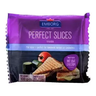 Emborg Perfect Slice Cheese, 100G