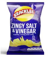 Krackles Zingy
Salt & Vinegar
Crisps 30G