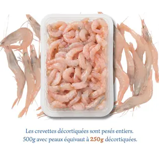 Crevettes Roses Décortiquées (250g)