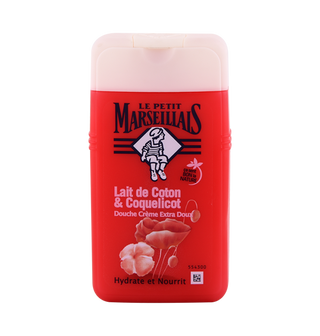 Gel douche pour femme COTON COQUELICOT LE PETIT MARSEILLAIS 250ml  - 434
