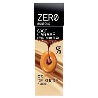 Zero Bonbons Sans Sucre Caramel Coeur Choco 32G