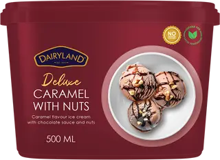 Dairyland Deluxe Caramel With Nuts 500ML