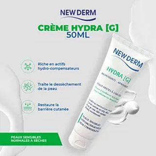NEW DERM HYDRA G HYDRATANTE PEAUX MIXTES A GRASSES 50ML