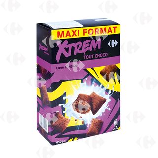 Céréales Cœur Fondant au Chocolat Xtrem Carrefour650g