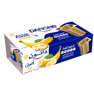 Yaourt ferme saveur banane Assil 8x110g - DANONE