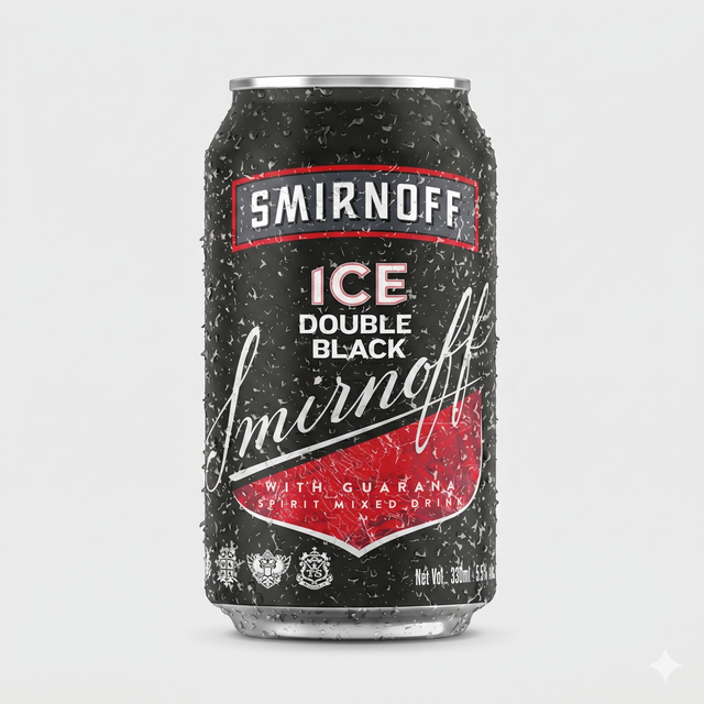 Smirnoff Ice & Guarana Double Black Can 44Cl