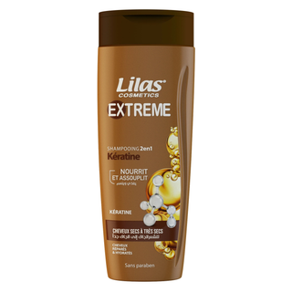 LILAS COSMETICS Shampooing kératine pour cheveux très secs 180ml