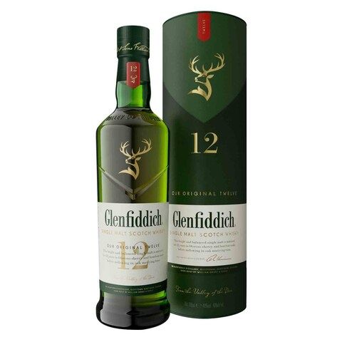 Glenfiddich 12 Year Old Single Malt Scotch Whisky 750Ml