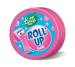 Chewing-gum en bande Roll Up saveur Tutti Frutti 29g - LUTTI