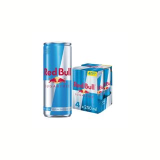 Redbull Energy Drink Sugar Free 250ml (4 Pack)