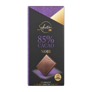 Chocolat Noir 85% Cacao Carrefour Selection 80g